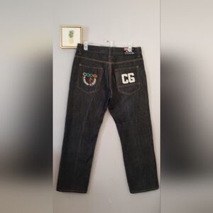 Coogi jeans Men embroidered Size 38 X 32  Pockets Zipper  Button New Without Tag